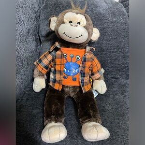 Build A Bear Stuffed Smiley Monkey 18” Soft Toy Plush